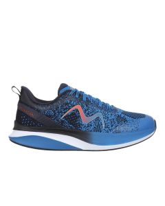 MBT HURACAN-3000 Men's Lace Up Running Shoe in Navy/ Direct Orie Blue