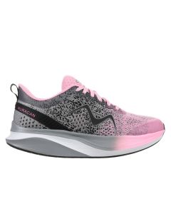 HURACAN-3000 Women's Lace Up Running Shoe in Grey/Pink