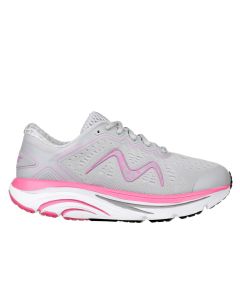 MBT M-2000 Lace Up Women's Running Shoe in Grey/Pink