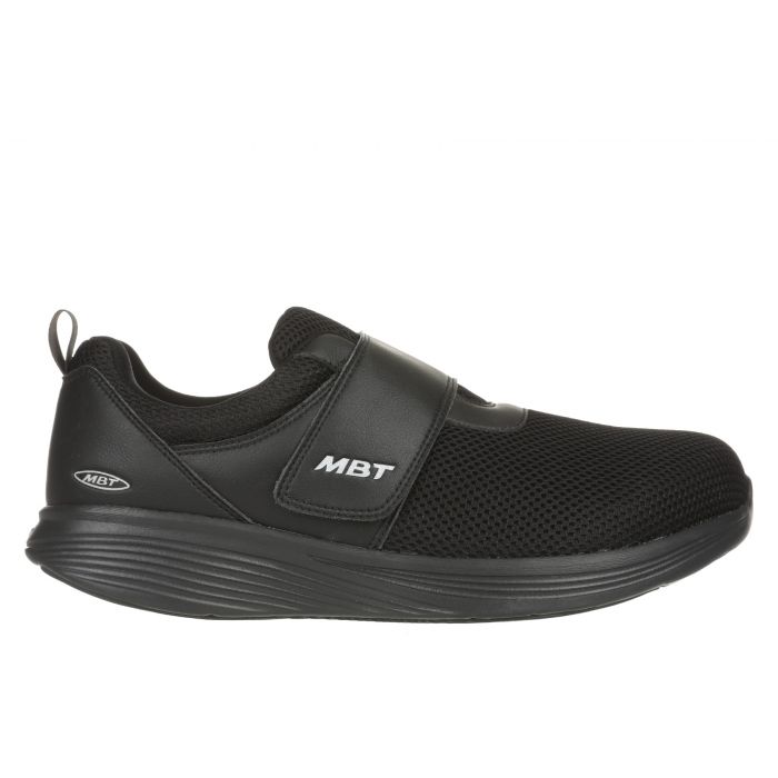 MBT Global Shoes Store MBT Modena Men De Acacia Velcro Diabetic Shoe in Black Online Shoes Shopping