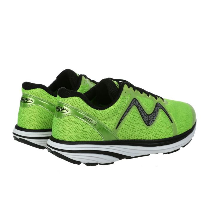 MBT Global Shoes Store MBT SPEED 2 Men s Lace Up Running Shoe in Lime Green Online Shoes Shopping