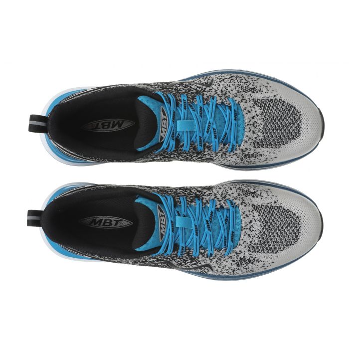 MBT Global Shoes Store MBT HURACAN 3000 Women s Lace Up Running Shoe in Black Methyl Blue Online Shoes Shopping