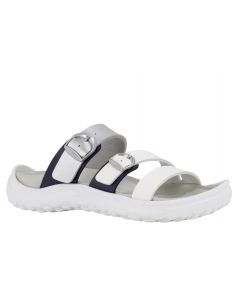 MBT OITA Women's Anatomical sandals in White/Silver/Navy
